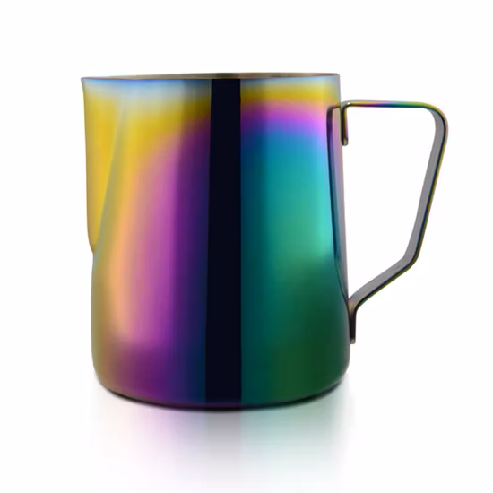Cafetera de acero inoxidable con espumador de leche y café